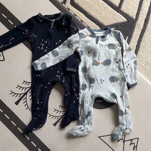 Set of Zippyjamz footies 3m